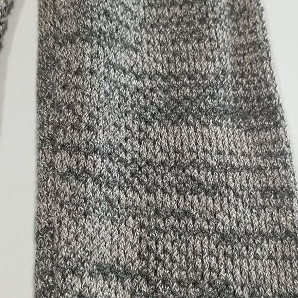 🎁5/$25 Left On Houston Sweater Womens Small Long Sleeve Grey Knit Open Neck - Picture 8 of 9